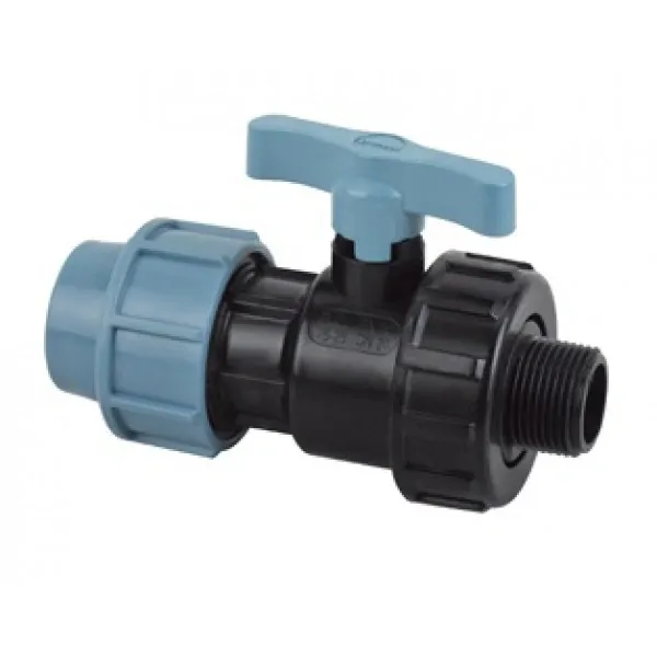 PE ventil 20 mm x 1/2" vonkajší závit