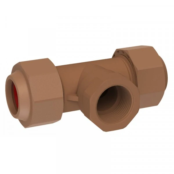 UNITWIST T-kus s vnútorným závitom 22 mm x 3/4" x 22 mm