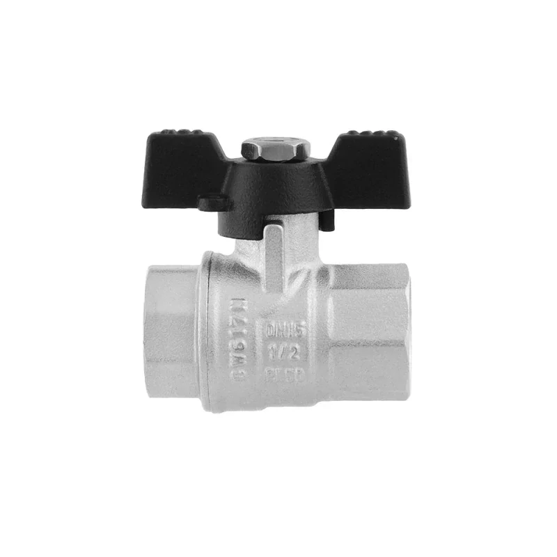 Guľový kohút motýľ 3/4" FF PN40 s upchávkou