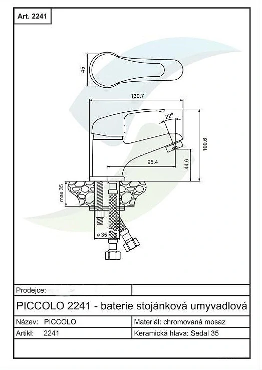 Sprchová batéria bez príslušenstva ,rozteč 150 mm