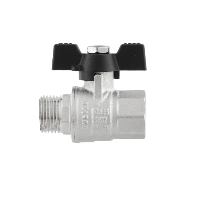 Guľový kohút motýľ 1″ MF PN40 s upchávkou