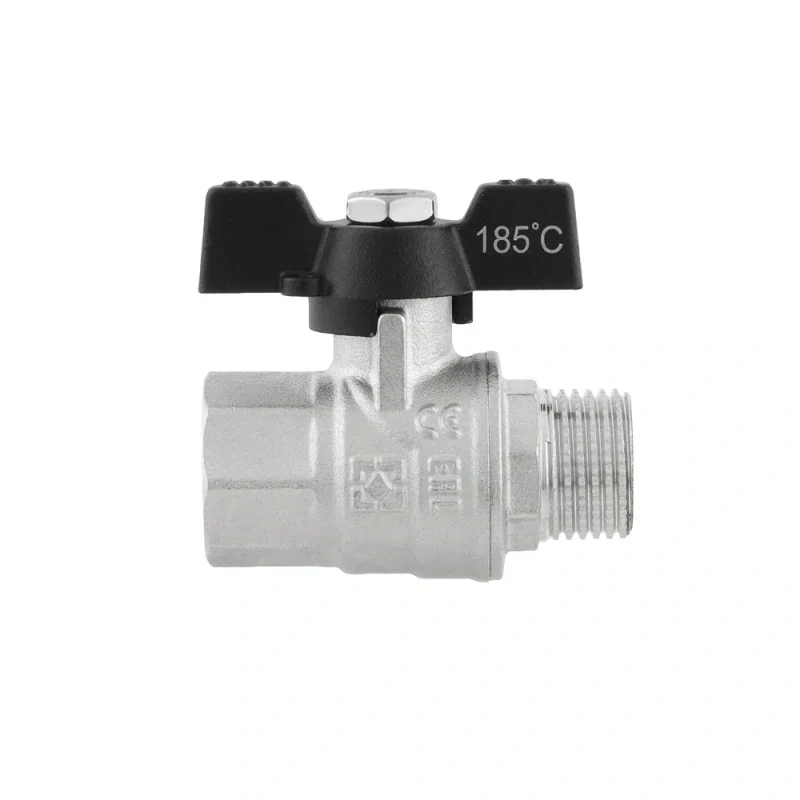 Guľový kohút motýľ 1″ MF PN40 s upchávkou