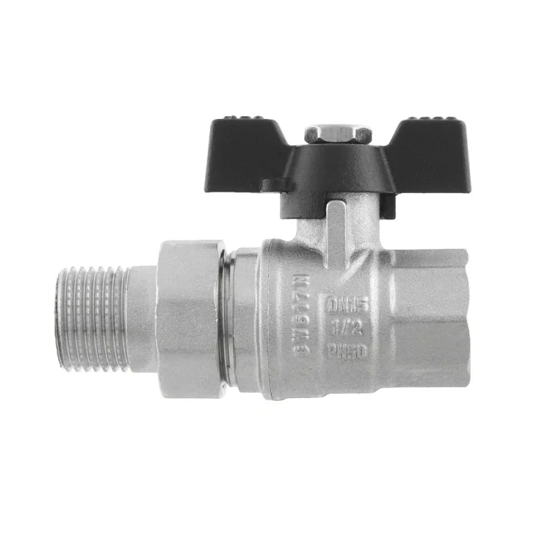 Guľový ventil s rozoberateľným šróbením – priamy 1/2" PN50 s upchávkou