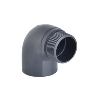 PVC koleno s vonkajším závitom 2" x 63 mm 90°