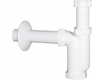 Umývadlový sifón s prevlečnou maticou, veľkosť 5/4" x 40 mm