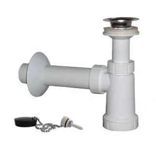 Sifón pre umývadlo DN40 s nerezovou miskou a zátkou