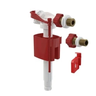 Bočný napúšťací ventil do splachovacej nádržky, kovový závit