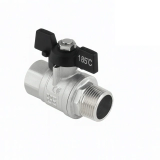 Guľový kohút motýľ 1/2″ MF PN50 s upchávkou