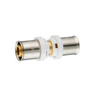 PEX-AL spojka priama 16 × 16 mm – Lisovacia tvarovka (TH)