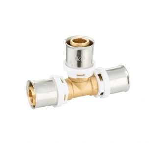 PEX-AL T-kus 20 × 20 × 20 mm – lisovacia tvarovka (TH)