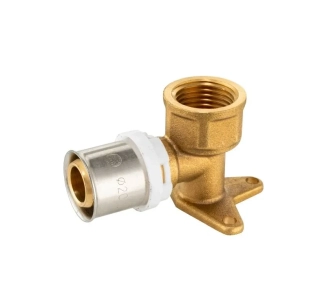 PEX-AL Nástenné koleno- vnútorný závit 16 x 1/2" – lisovacia tvarovka (TH)