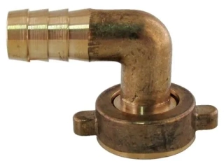 Mosadzný hadičník s prevlečnou maticou 3/4"x 14mm - rohový