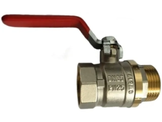 Mosadzný guľový ventil 1/2" MF páka PN 25