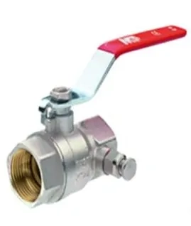 Mosadzný guľový ventil s vypúšťaním 6/4" FF páka  PN 25
