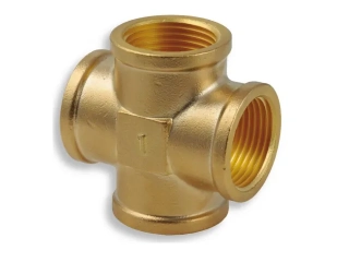 Mosadzný kríž  3/4" s vnútorným závitom