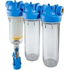 Vodný filter HYDRA TRIO 1" RSH 50mcr + 2x prázdná nádoba BX(SX) 8BAR